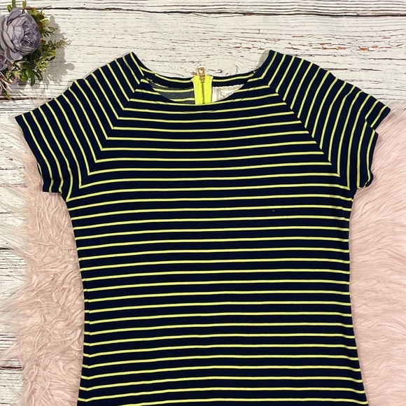 Sail to Sable STS Singing Stripes Navy Green Dress - Picture 4 of 8